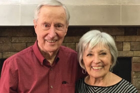 Roland Baumann ’54 and Michaelene Baumann. Links to his story